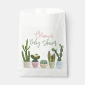 Cactus Fiesta Baby Shower Geschenktütchen (Vorderseite)