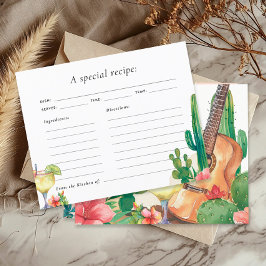 Cactus Fiesta Brautparty Rezept Card