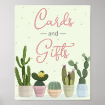 Cactus Fiesta Cards and Gifts Poster