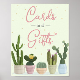 Cactus Fiesta Cards and Gifts Poster