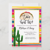 Cactus Fiesta Couples Dusche mexikanisch Einladung (Vorderseite)