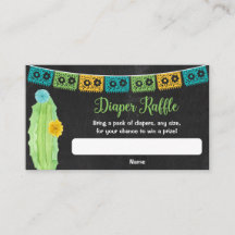 Cactus fiesta farbenfrohe Babydusche-Windel-Tombol