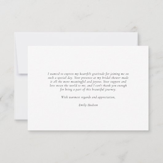 Cactus Fiesta Floral Brautparty Dankeskarte (Rückseite)