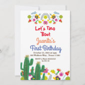 Cactus Fiesta Mexikanisches Party Einladung (Vorderseite)