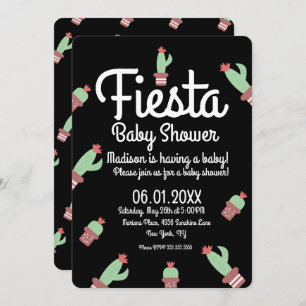 Cactus Fiesta Mix Repeat Baby Shower Einladung