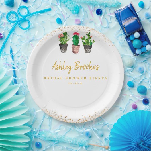 Cactus Fiesta Pappteller (Party)