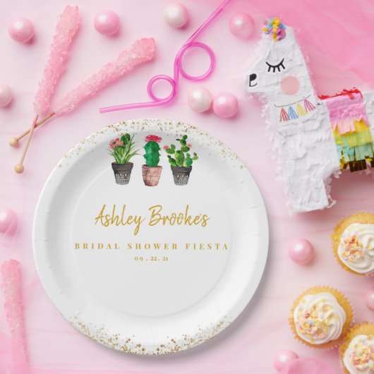 Cactus Fiesta Pappteller (Party)