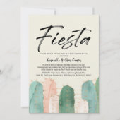 Cactus Fiesta Pink Baby Shower by Mail Einladung (Vorderseite)