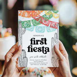 Cactus First Fiesta zum Geburtstag Einladung