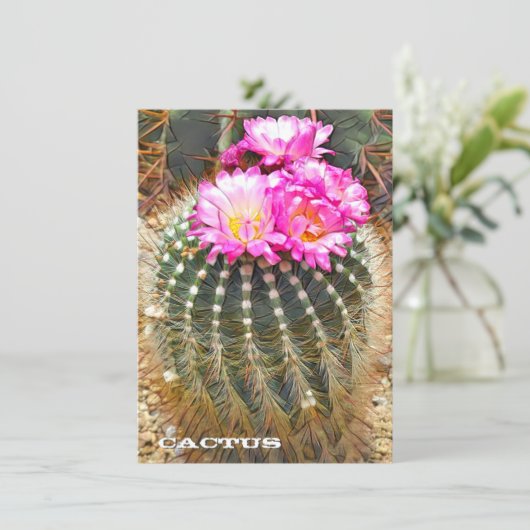 Cactus: Flat Card (Stehend Vorderseite)