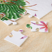 Cactus floral: Aquarellfarben Puzzle (Seite)