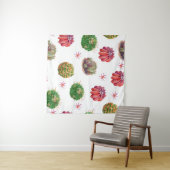 Cactus floral: Aquarellfarben Wandteppich (Beispiel (Horizontal))