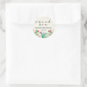 Cactus Floral Baby Shower Sticker (Tasche)