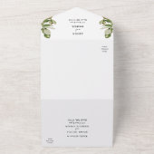 Cactus Floral Desert Wedding All In One Einladung (Außenbereich)