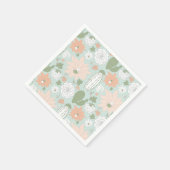Cactus floral Pattern Serviette (Ecke)
