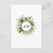 Cactus Floral Wüste Wedding Details Begleitkarte (Rückseite)