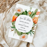 Cactus Floral Wüste Wedding rettet das Datum