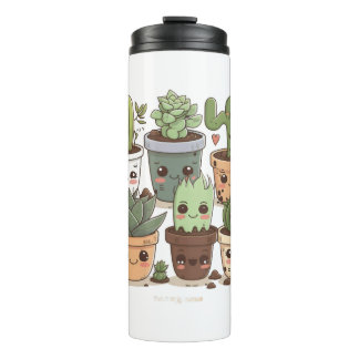 Cactus Florist Funny Succulent Lover Potted Pflanz Thermosbecher