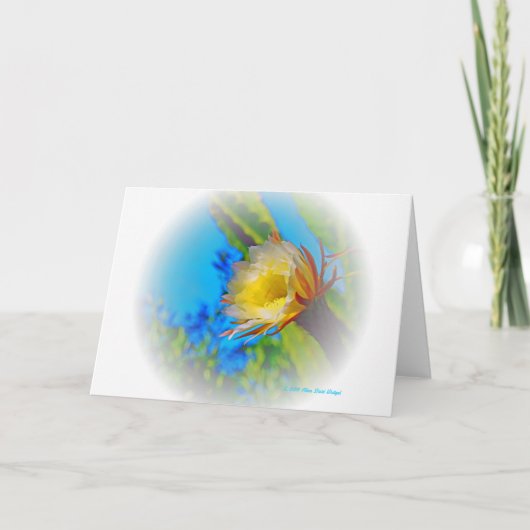 “Cactus Flower #73 Fade” Print Karte (Vorderseite)