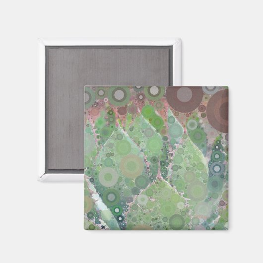 Cactus Foto Art Green Pink Brown Desert Fun Magnet (Vorderseite/Rückseite)