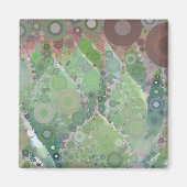 Cactus Foto Art Green Pink Brown Desert Fun Magnet (Vorne)
