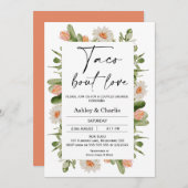 Cactus Frame Taco 'bout Liebe Couples Dusche Einladung (Vorne/Hinten)