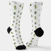 Cactus Fun Pattern Südwestwüste Socken (Gewinkelt)