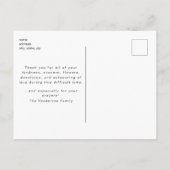 Cactus Funeral Loss of Life Danke Postcard Postkarte (Rückseite)