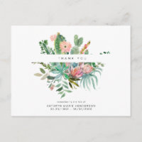 Cactus Funeral Loss of Life Danke Postcard