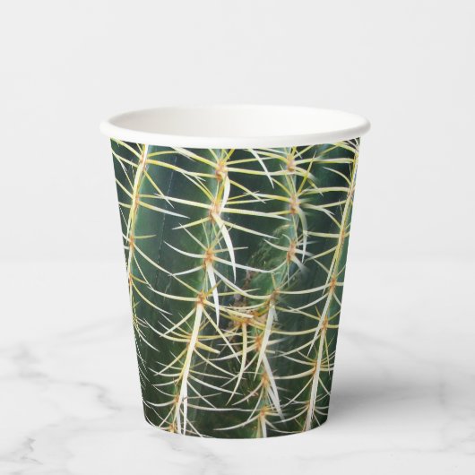 Cactus Funny Uncomfort Needles Arid Pflanze Papa Pappbecher (Vorderseite)