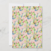 Cactus Garden 21. Geburtstag Party Einladung (Rückseite)