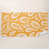 Cactus Garden Abstraktes Muster in Senforine Strandtuch (Vorderseite)