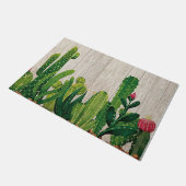 Cactus Garden Mat, Funny Cacti Zuhause Doormat Dek Fußmatte (Schrägansicht)