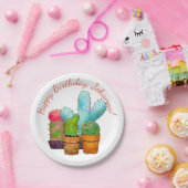 Cactus Garden Pappteller (Party)