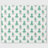 Cactus Garden Pattern Geschenkpapier (Flach)
