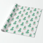 Cactus Garden Pattern Geschenkpapier (Ungerollt)