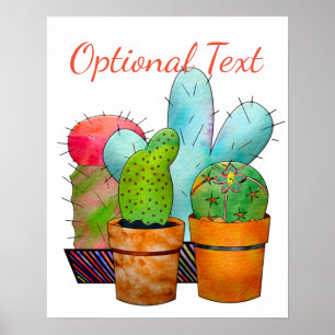 Cactus Garden Poster