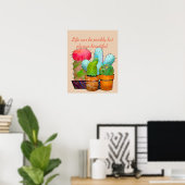 Cactus Garden Poster (Heimbüro)