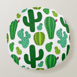Cactus Garden Rundes Kissen