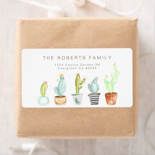 Cactus Garden | Wasserfarbadresse (Insitu)