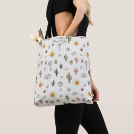 Cactus-Garten-Mom-Leben-Vibe Personalisiert Tasche