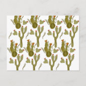 Cactus Gender Reveal DIY Imitats Scratch Cards Ankündigungspostkarte (Rückseite)