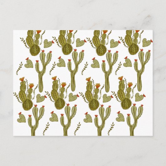 Cactus Gender Reveal DIY Imitats Scratch Cards Ankündigungspostkarte (Rückseite)