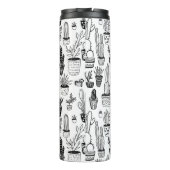 Cactus gepotted Pflanze Niedliches Muster CUSTOM G Thermosbecher (Rückseite)