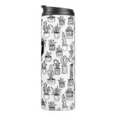 Cactus gepotted Pflanze Niedliches Muster CUSTOM G Thermosbecher (Nach rechts gedreht)