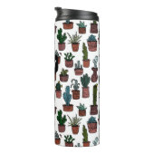Cactus gepotted Pflanze Niedliches Muster CUSTOM G Thermosbecher (Nach rechts gedreht)
