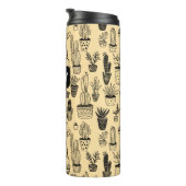 Cactus gepotted Pflanze Niedliches Muster CUSTOM G Thermosbecher (Nach rechts gedreht)