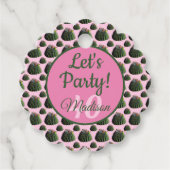 Cactus Gift / Favor Tag Geschenkanhänger (Vorderseite)