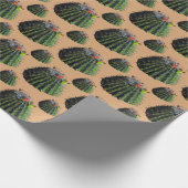 Cactus Gift Wrapping Paper Geschenkpapier (Ecke)