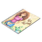 Cactus Girl Be Kind Notizblock (Linke Seite)